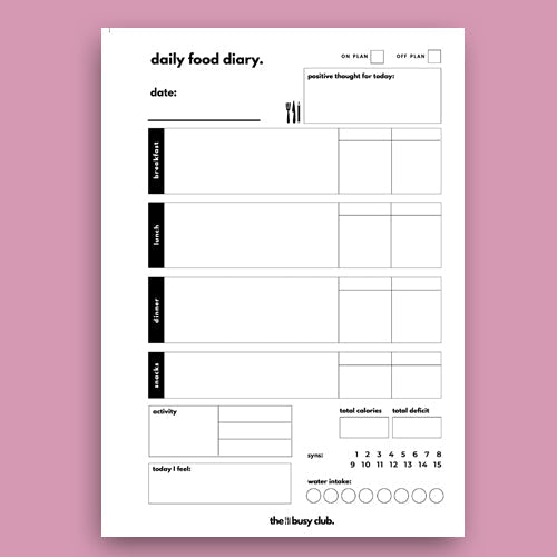 Cherry Pie - 8 week weight loss planner