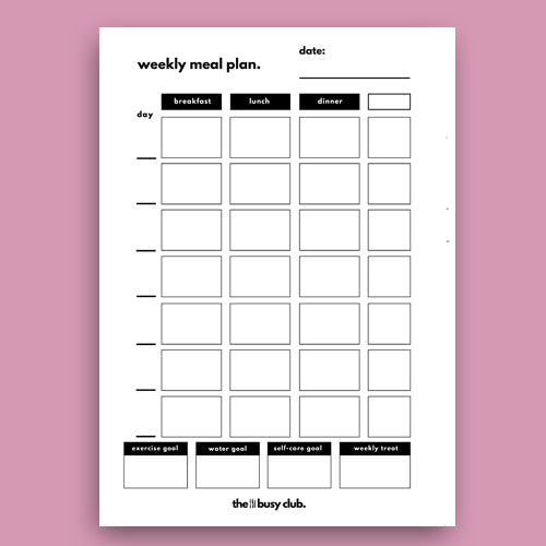 Cherry Pie - 8 week weight loss planner