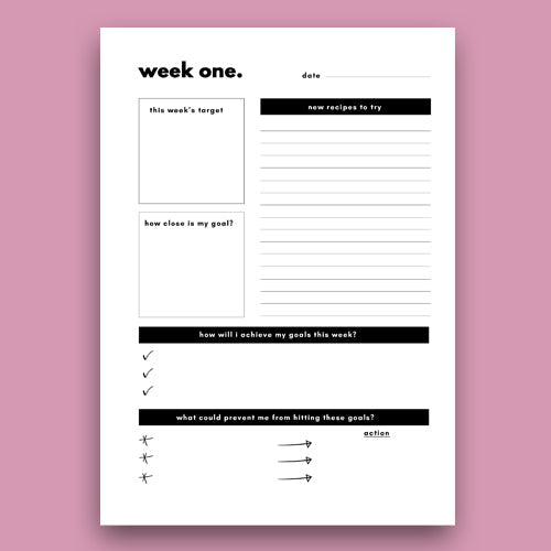 Cherry Pie - 8 week weight loss planner
